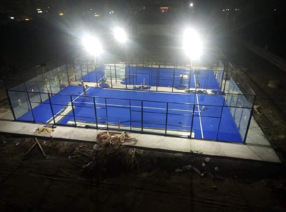 Half -view Padel Turname Stadium