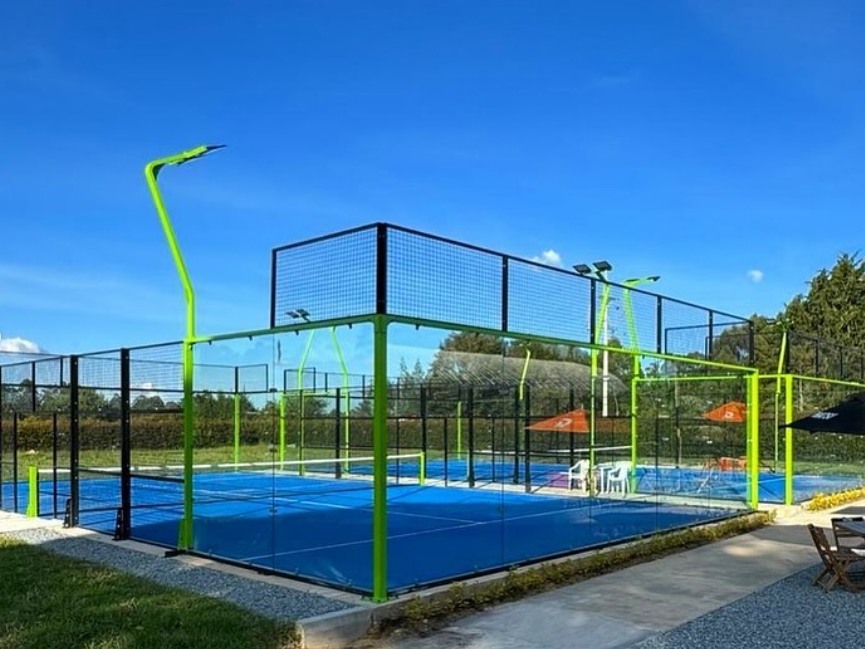 wholesales panoramic padel tennis court padel court panoramic full view paddle tennis court cost