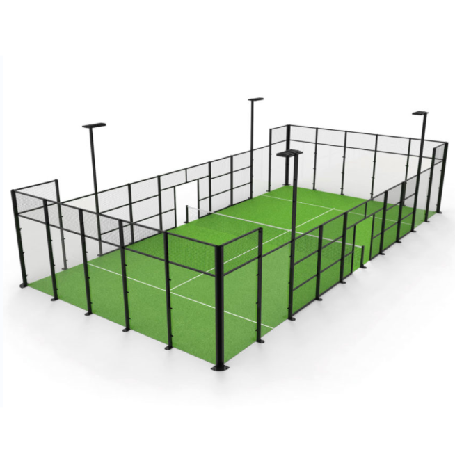 2024 Hot Selling Panoramic Padel Court Canchas Padel Outdoor For Paddle Tennis
